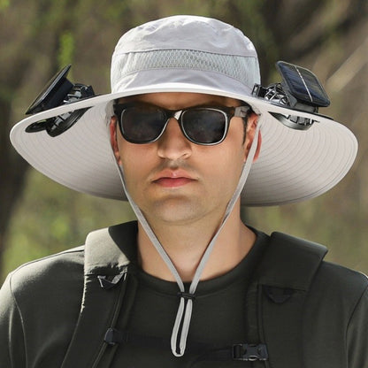 🔥2026 Summer Hot Sale🔥 New Ultralight Solar Fan Sun Hat – Lighter Than a Baseball!⚾(Only 11oz)
