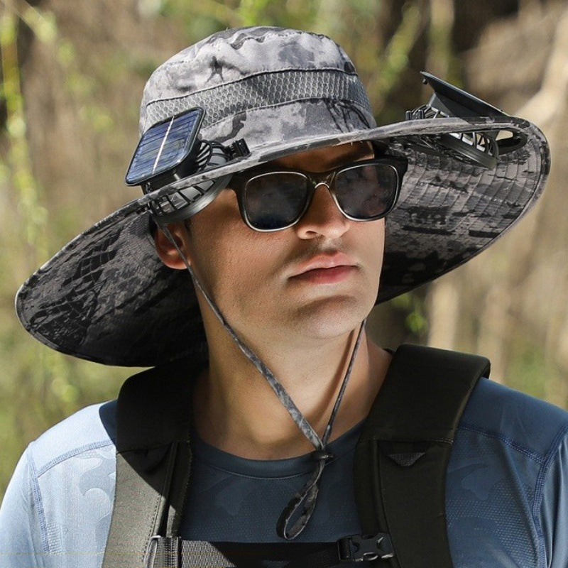 🔥2026 Summer Hot Sale🔥 New Ultralight Solar Fan Sun Hat – Lighter Than a Baseball!⚾(Only 11oz)