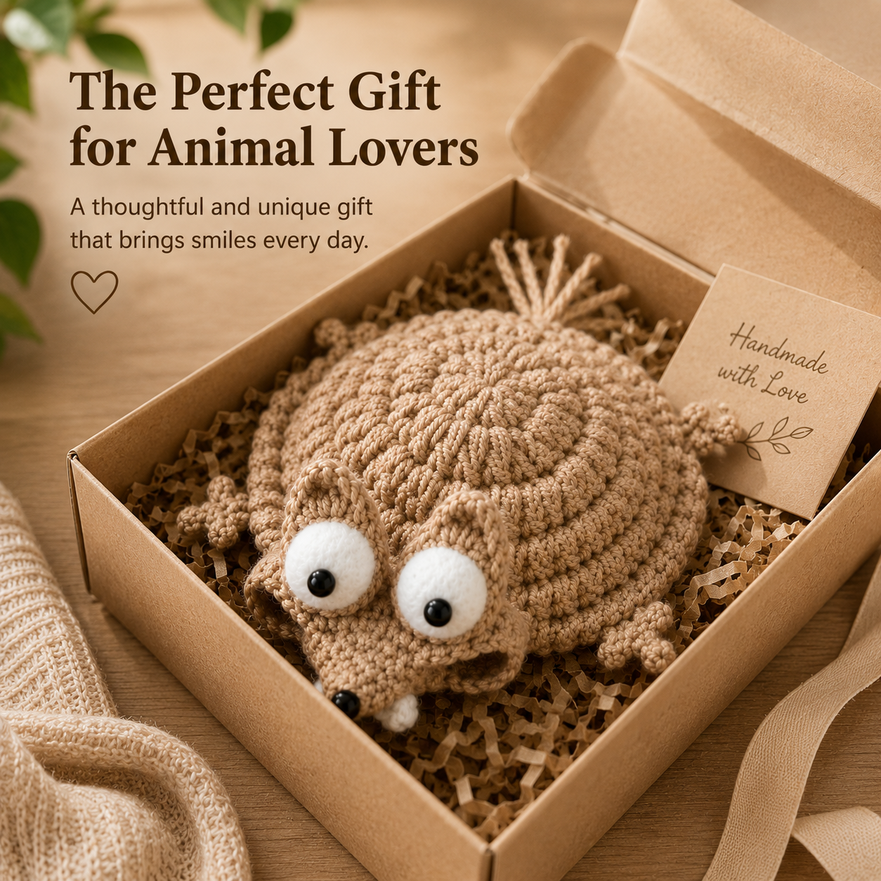 Funny Emotional Support Hedgehog Coaster