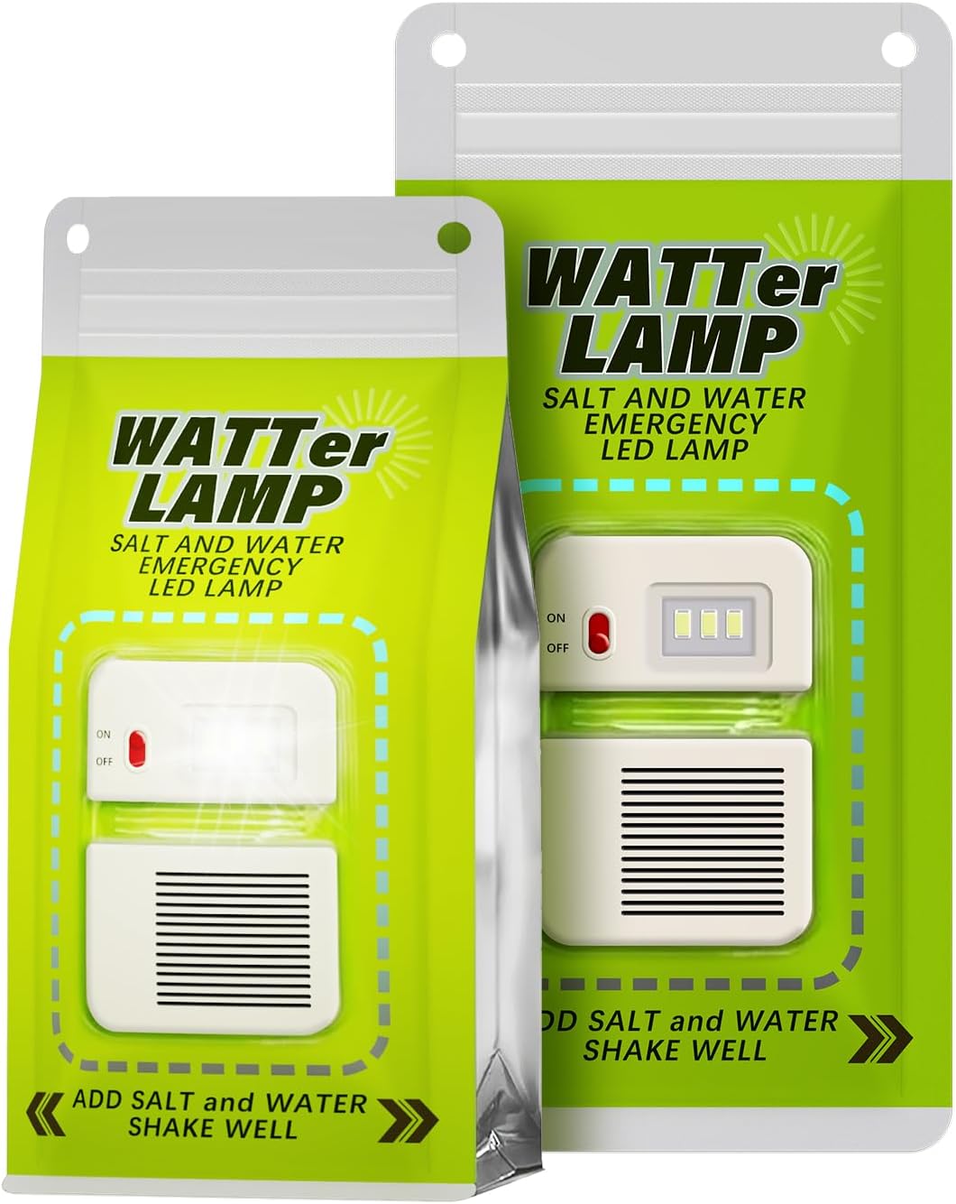 Portable Saltwater Camping Lantern - 50 Lumens LED Emergency Light, Eco-Friendly Battery-Free Outdoor Lamp for Camping Hiking Fishing, Waterproof Design, 140 Hours Runtime