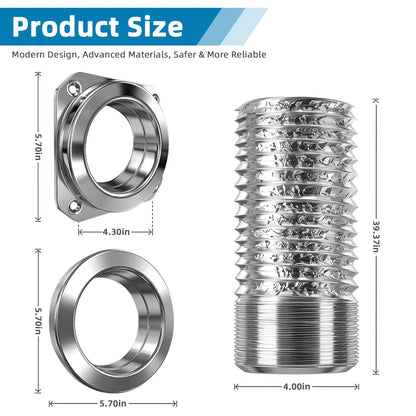 Upgrade Magnetic Dryer Vent Kit with Quick Connect & Airtight Seal Dryer Vent Hose, Magnetic Dryer Vent Coupling Kit